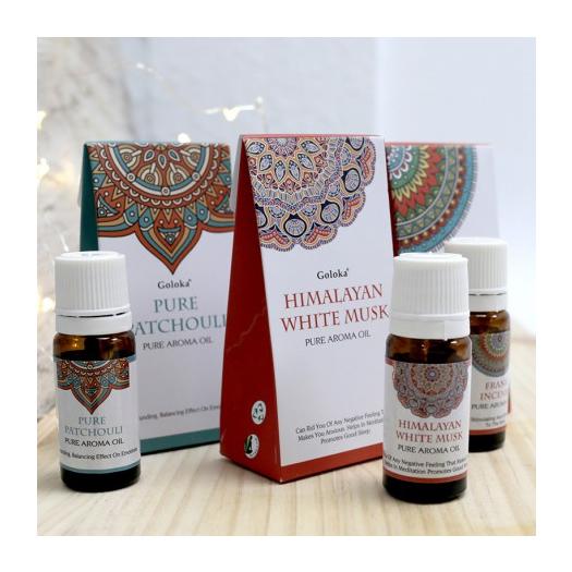 Aceite de Fragancia Almizcle Blanco del Himalaya Goloka 10ml