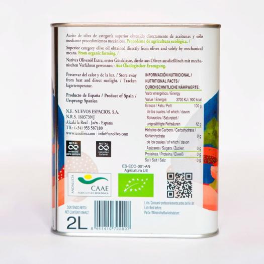 Aceite de Oliva Bio Lata 2L Un Olivo