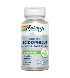 Acidophilus 3 Cepas Solaray 30 VegCaps