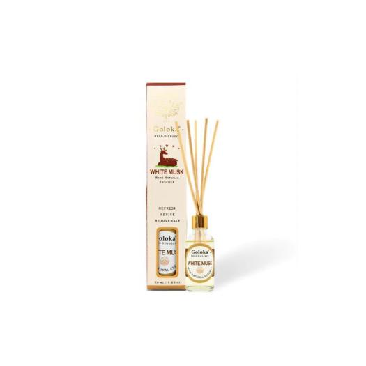 Ambientador Mini Mikado Almizcle Blanco Goloka Reed Diffuser 50ml