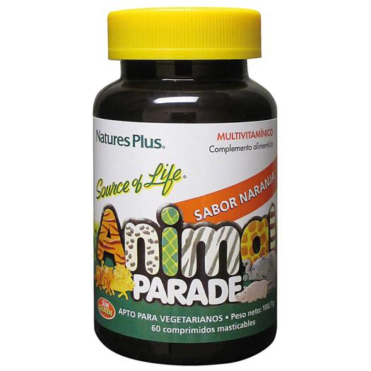 Animal Parade Multivitamínico Naranja Naturés Plus 60 Comp Masticables