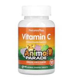 Animal Parade Vitamina C Natures plus 90 Comp Masticables