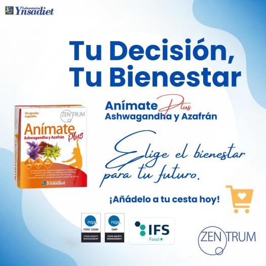 Anímate Plus Zentrum Ynsadiet 30 Cápsulas Vegetales