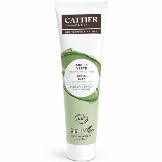 Arcilla Verde lista para su uso tubo Cattier Bio 400g