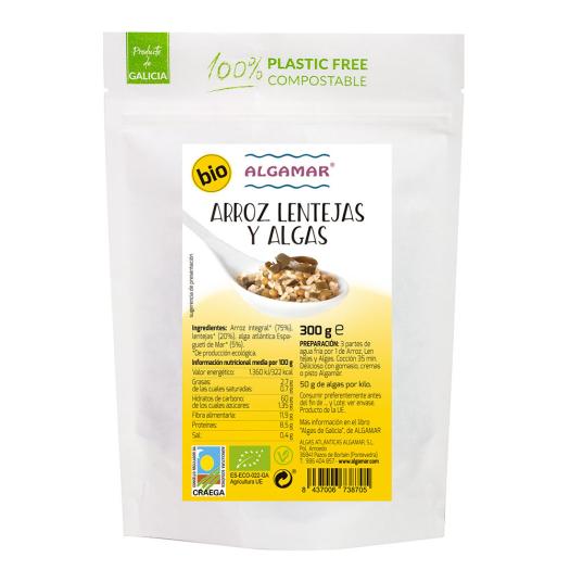 Arroz Lentejas y Algas Algamar Bio 500g