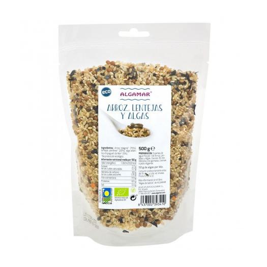 Arroz Lentejas y Algas Algamar Bio 500g