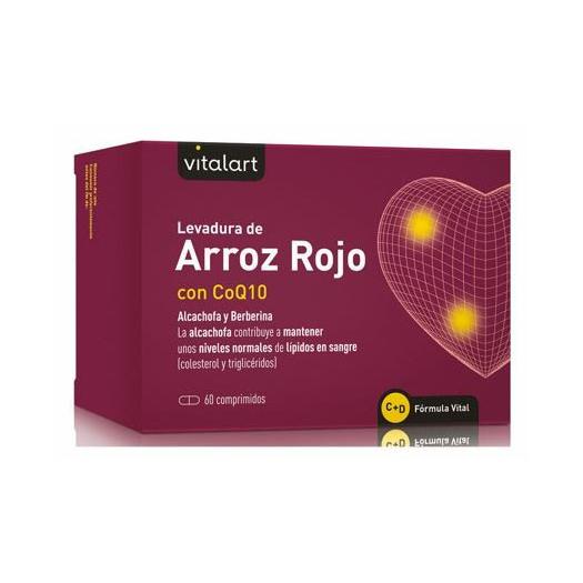Arroz Rojo con CoQ10 Vitalart 60 Comprimidos