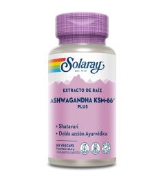 Ashwagandha KSM66 Plus Solaray 60 Vegcaps