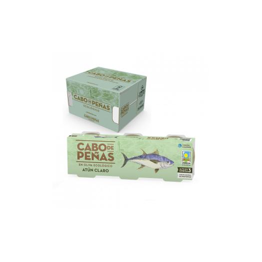 Atún Claro en Aceite de Oliva Cabo de Peñas Bio PACK 3x80g