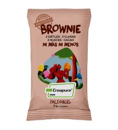 Barra de Brownie com tâmaras  nozes  creatina Creapure® e cacau Paleobull 55 g