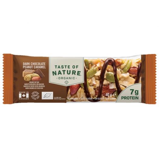 Barrita de Protein de Chocolate y Caramelo Bio Taste of Nature 40g