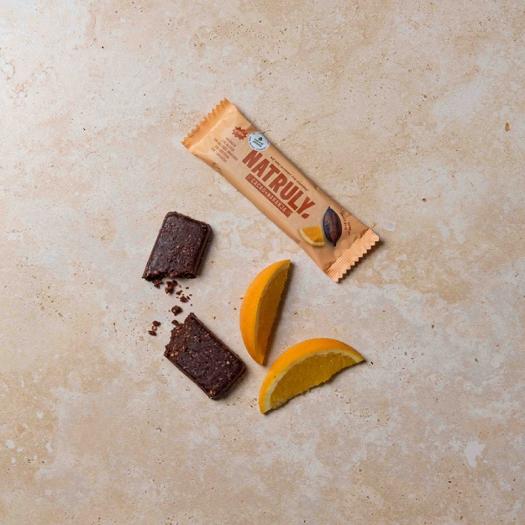 Barrita Raw de Cacao y Naranja Natruly Bio 40g