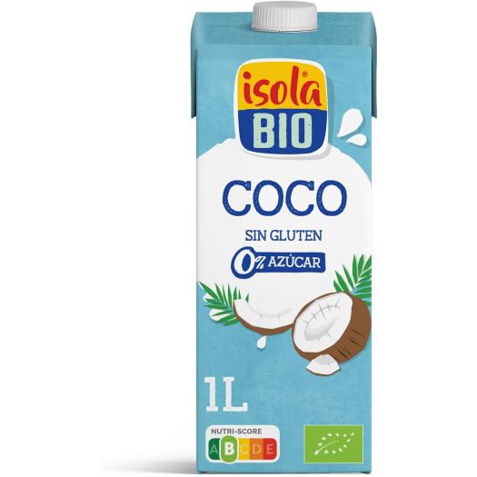 Bebida de Coco 0% Azúcares IsolaBio Bio 1L