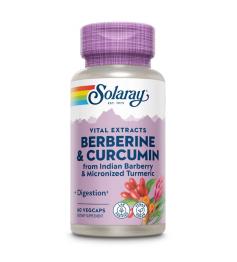 Berberina y Cúrcuma 600 mg Solaray 60 VegCaps