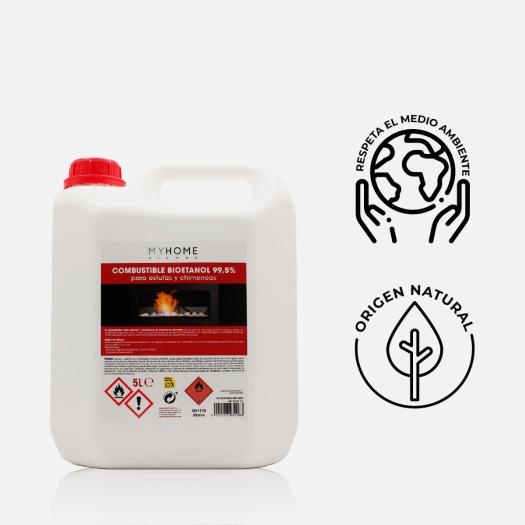 Bioetanol 99 % de Origen Vetegal Myhome SYS 5 litros