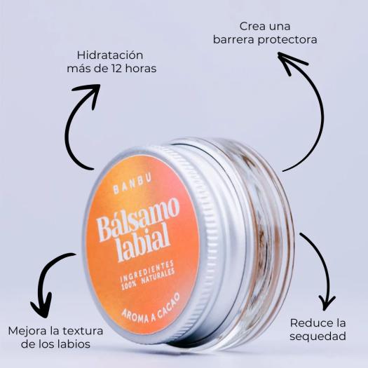 Bálsamo Labial Aroma Cacao Banbu 5ml