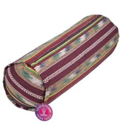 Bolster Yoga Cilíndrico Tribal Algodón Orgánico 60x20cm
