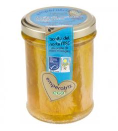 Bonito Bote de Cristal en Aceite de Oliva Emperatriz Bio 200g