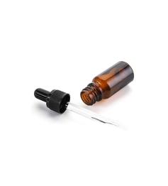 Botella Gotero Frasco de Vidrio Ámbar con Pipeta Cuentagotas 10ml