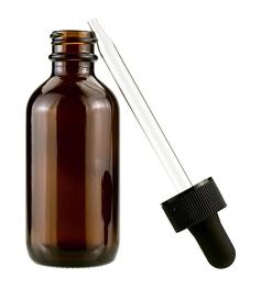 Botella Gotero Frasco de Vidrio Ámbar con Pipeta Cuentagotas 60ml