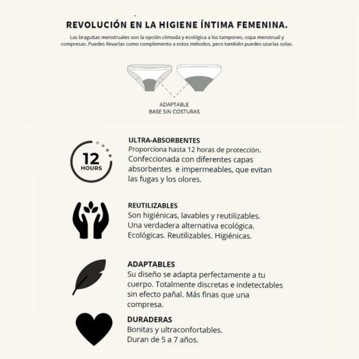 Braga Menstrual Midi MarieClaire Talla S-M