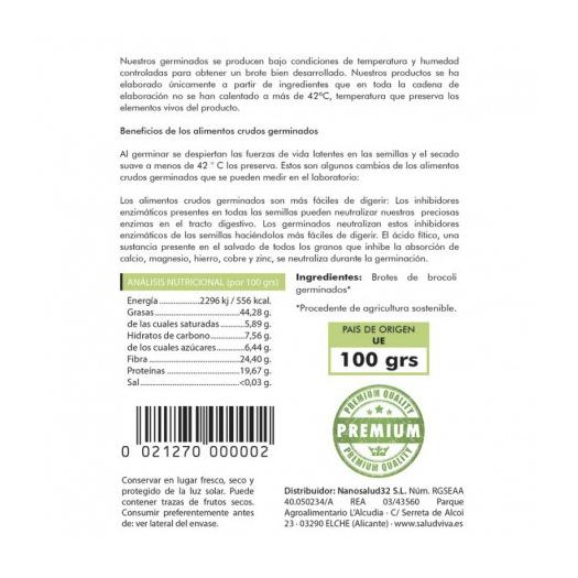 Brotes de Brócoli Germinados Bio 100g