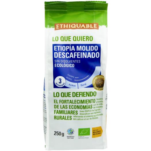 Café Descafeinado Etiopía Molido Ethiquable Bio 250 g