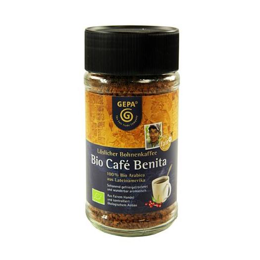 Café Soluble Liofilizado 100% Arábica Benita Gepa Bio 100g