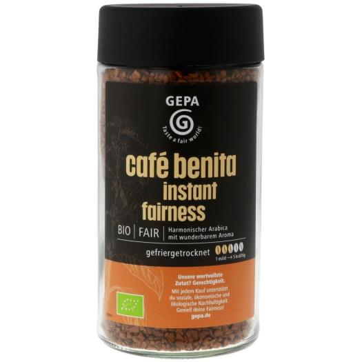 Café Soluble Liofilizado 100% Arábica Benita Gepa Bio 100g