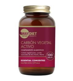 Carbón Vegetal Activo Waydiet 100 Perlas