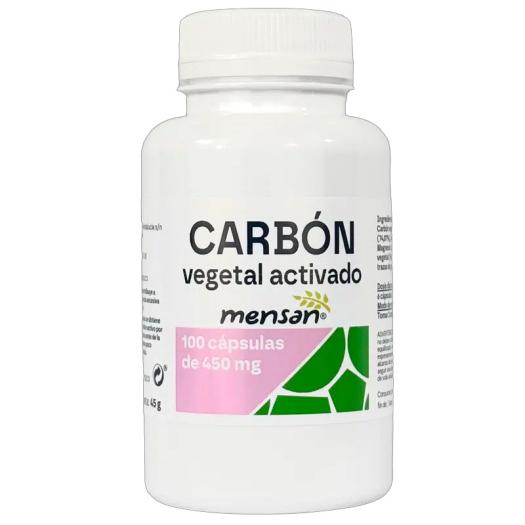 Carbon Vegetal Activado 100 Cápsulas de 450mg