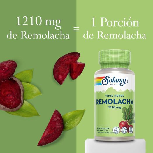 Beet Root Remolacha Solaray 100 Vegcaps