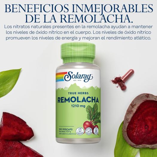 Beet Root Remolacha Solaray 100 Vegcaps