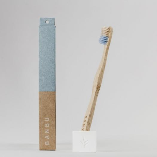 Cepillo de Dientes Adulto Medio Azul Banbu