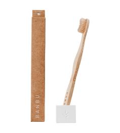 Cepillo de Dientes Adulto Medio Blanco Banbu