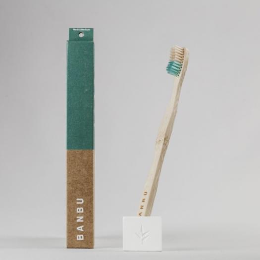Cepillo de Dientes Adulto Medio Verde Banbu