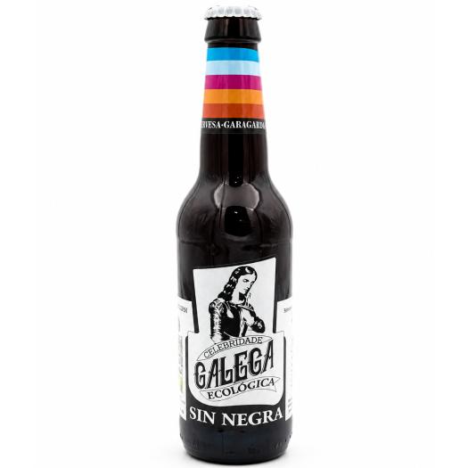 Cerveza Negra Sin Artesana Celebridade Galega Bio 330ml