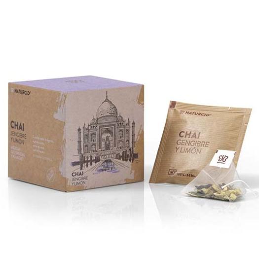 Chai Jengibre Limón Naturcid Bio 10 Pirámides