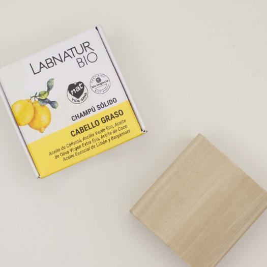 Champu Solido Cabello Graso Labnatur Bio 75g