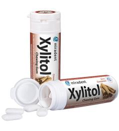 Chicles de Xylitol Sabor Canela Miradent Bote 30uds