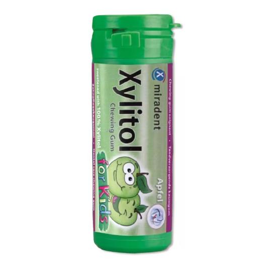 Chicles de Xylitol Sabor Manzana Miradent Bote 30uds