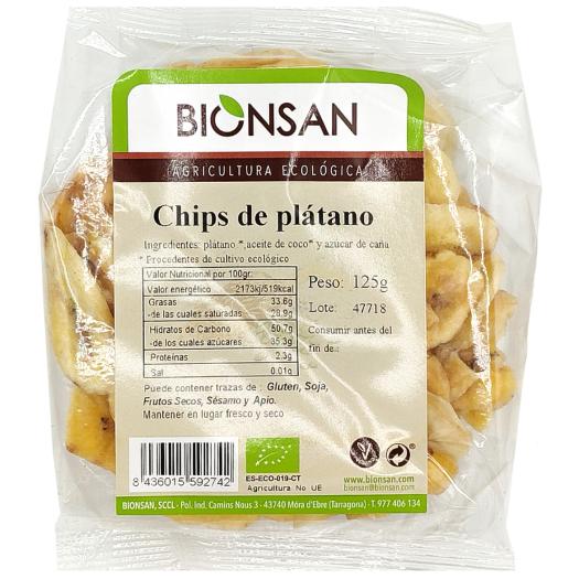 Chips de Plátano Bionsan Bio 125g