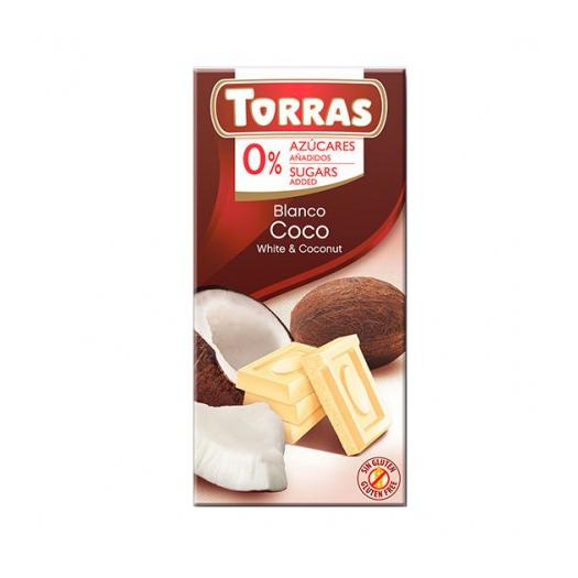 Chocolate Blanco con Coco Sin Azúcar Classic Convencional 75g