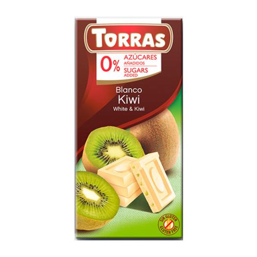 Chocolate Blanco con Kiwi Sin Azúcar Classic Convencional 75g