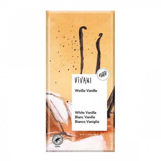 Chocolate Blanco con Vainilla Bourbon Bio Vivani 80g