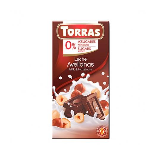 Chocolate con Leche y Avellanas Sin Azúcar Classic Convencional 75g