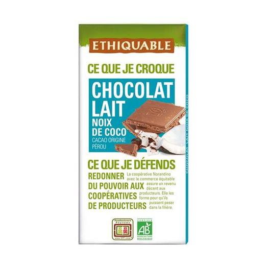 Chocolate con Leche y Coco Ethiquable Bio 100g
