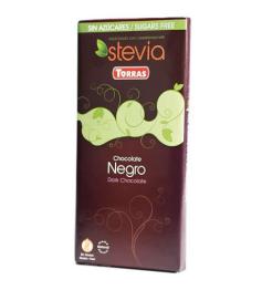 Chocolate con Stevia Negro Sin Gluten Convencional 100g