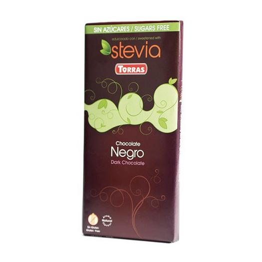 Chocolate con Stevia Negro Sin Gluten Convencional 100g