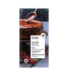 Chocolate Negro 70% para Postres Bio Vivani 200g